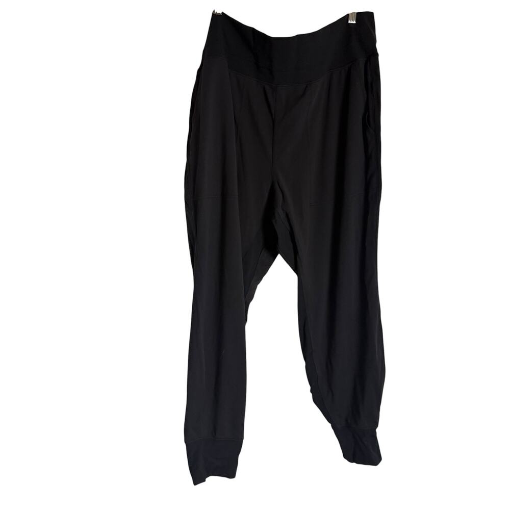 Athleta Venice Black Athleisure Athletic Travel Lounge Jogger Pants Plus Size 2X - Picture 2 of 8